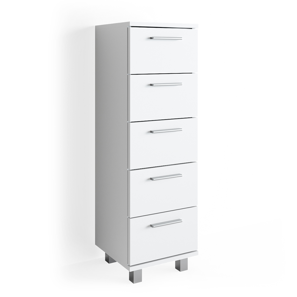 foto del prodotto vicco cassettiera da bagno bianco 30 x 95 cm