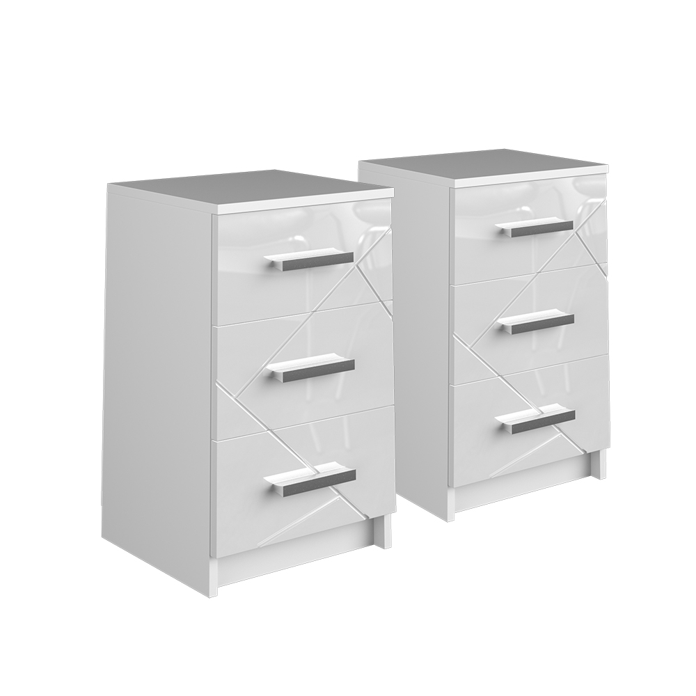 foto del prodotto vicco comodini camera da letto bianco 35.5 x 66 cm set di 2