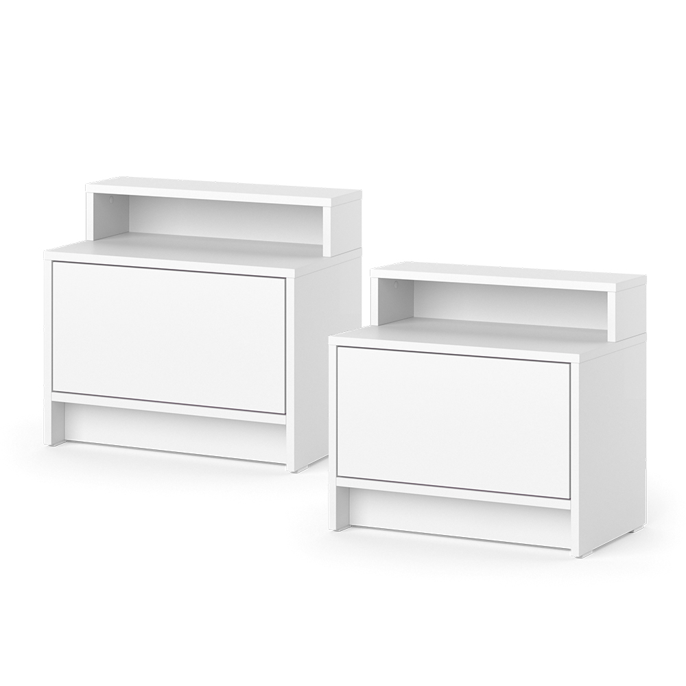 foto del prodotto vicco comodino bianco 50.2 x 46.4 cm set di 2