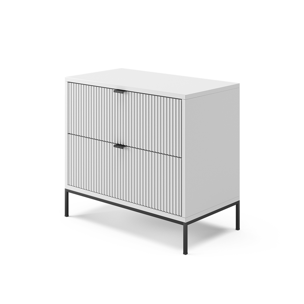 foto del prodotto vicco comodino bianco 66 x 60 cm con 2 cassetti