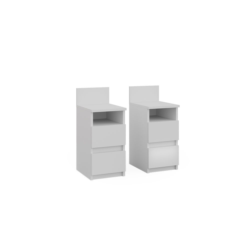 foto del prodotto vicco comodino camera da letto bianco 25 x 59.1 cm set di 2