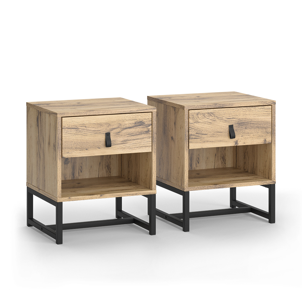 foto del prodotto vicco comodino rovere 39 x 47 cm set di 2