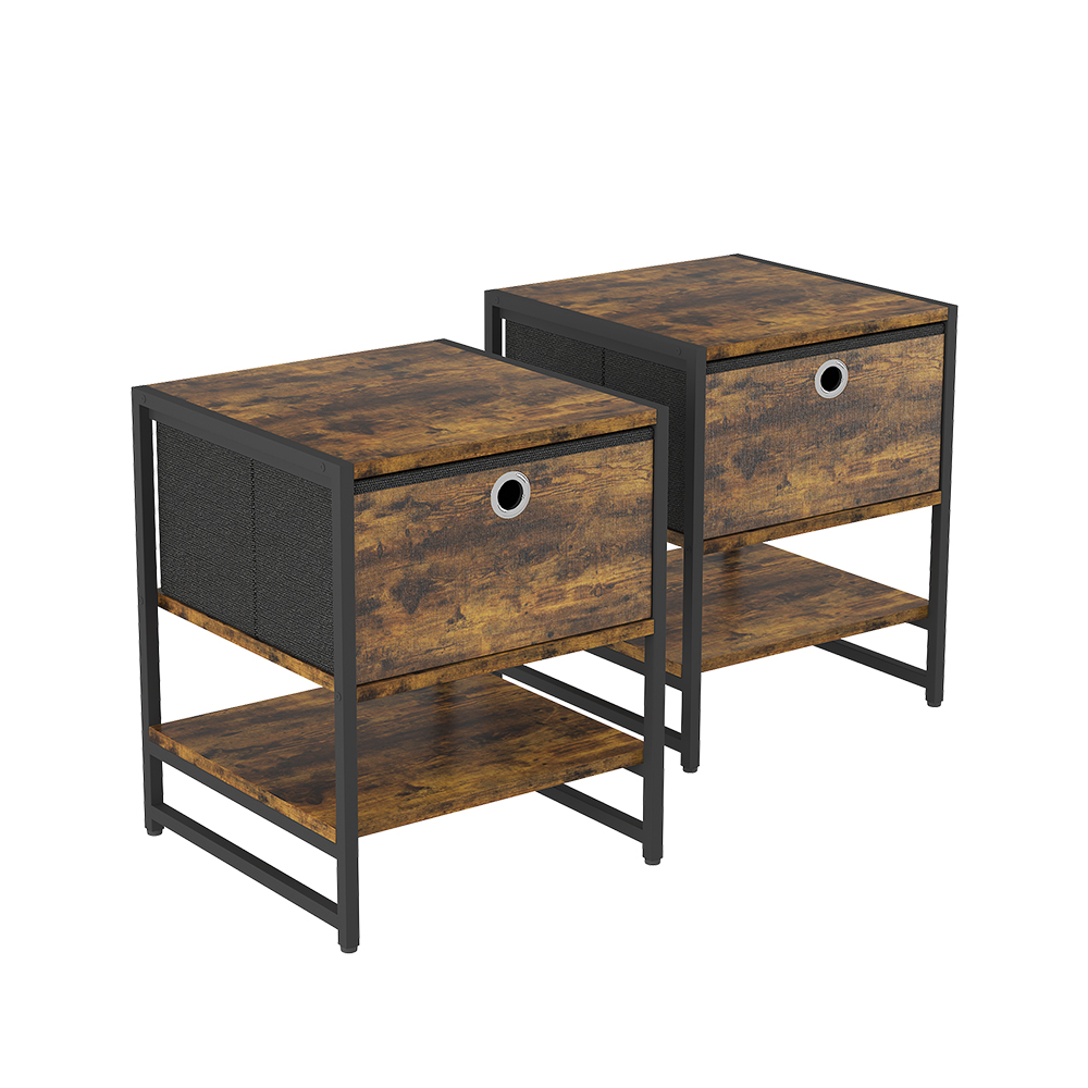 foto del prodotto vicco comodino rovere rustico 40 x 50 cm set di 2