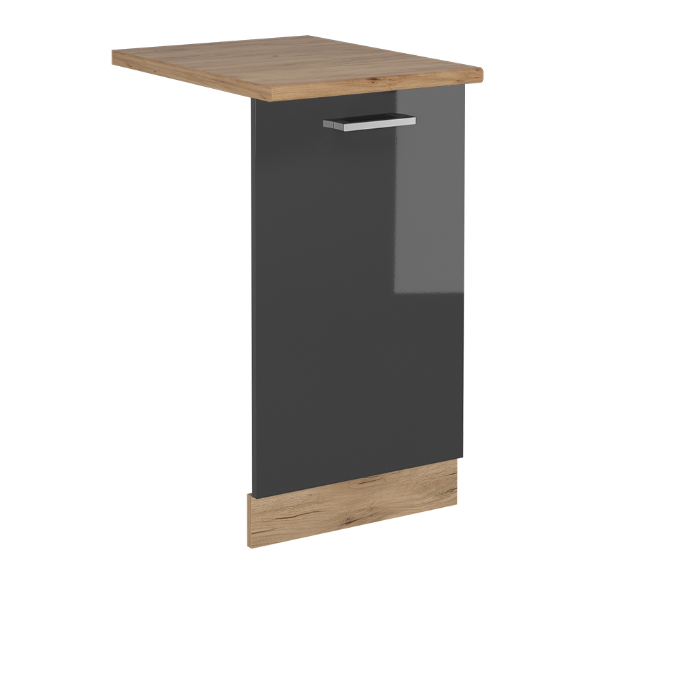 foto del prodotto vicco coperchio per lavastoviglie antracite lucido 45 cm , pl rovere