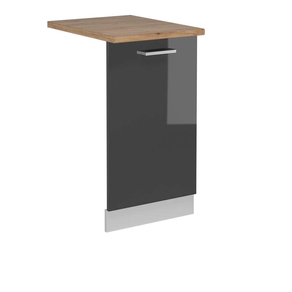foto del prodotto vicco coperchio per lavastoviglie antracite lucido 45 cm , pl rovere