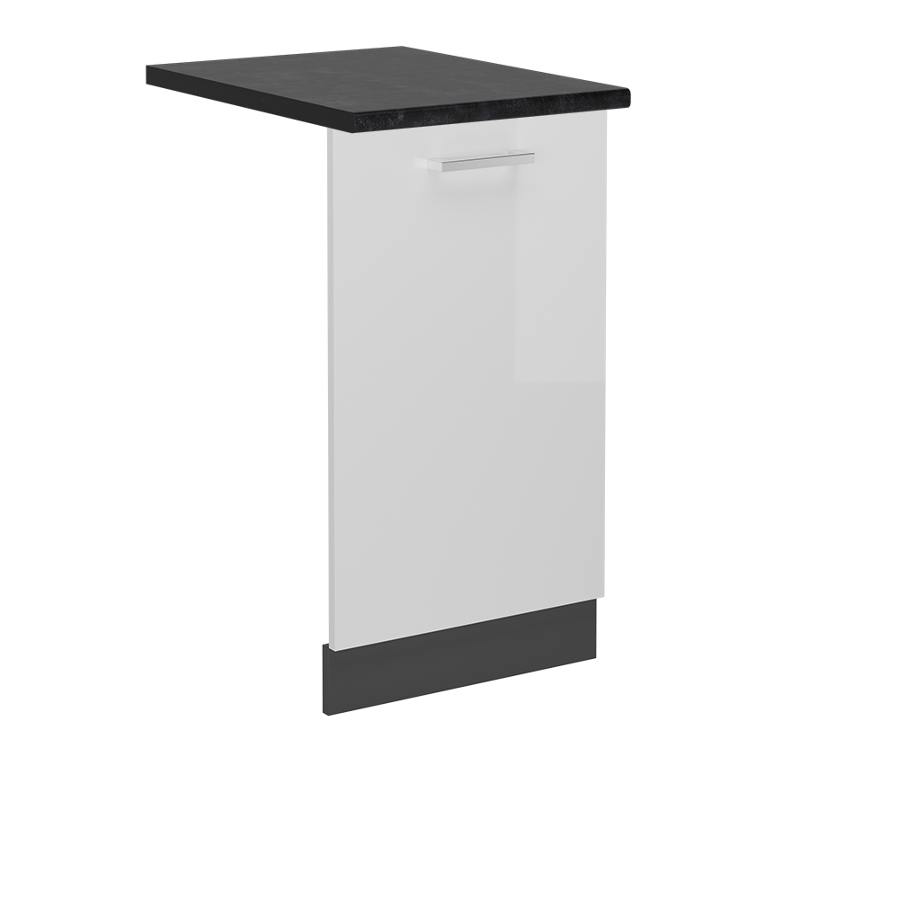 foto del prodotto vicco coperchio per lavastoviglie bianco lucido 45 cm , pl antracite