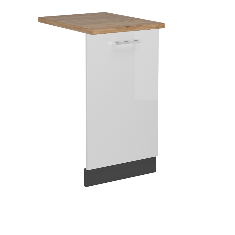 foto del prodotto vicco coperchio per lavastoviglie bianco lucido 45 cm , pl rovere