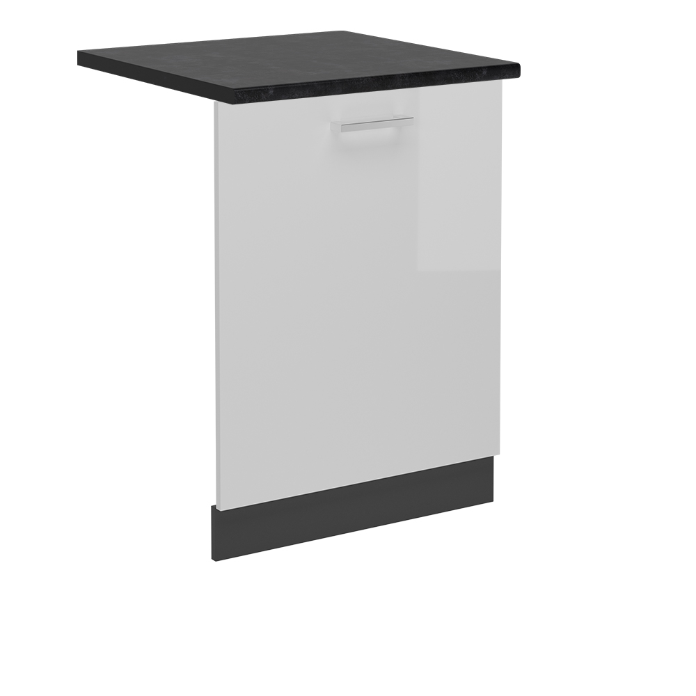 foto del prodotto vicco coperchio per lavastoviglie bianco lucido 60 cm , pl antracite