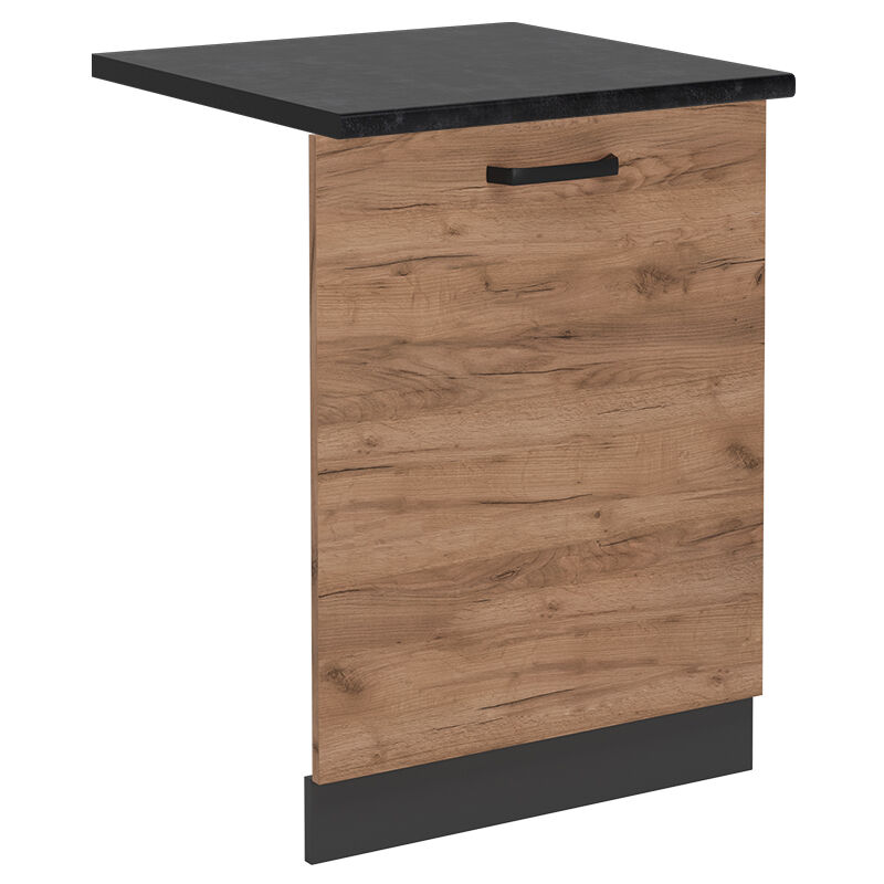 foto del prodotto vicco coperchio per lavastoviglie quercia dorata 60 cm , pl antracite