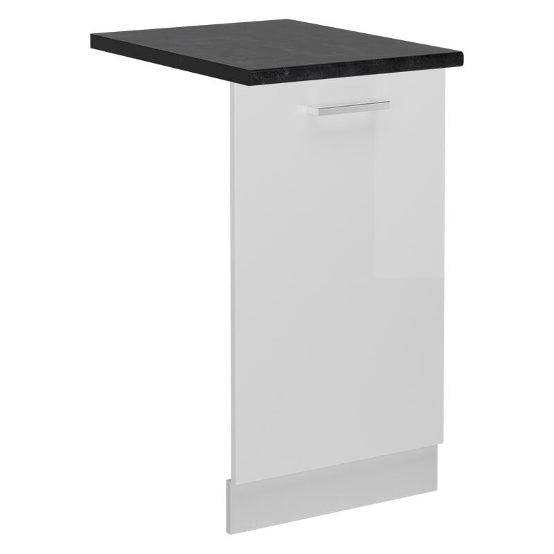 foto del prodotto vicco - coperchio per lavastoviglie r-line, bianco lucido, 45 cm , pl antracite