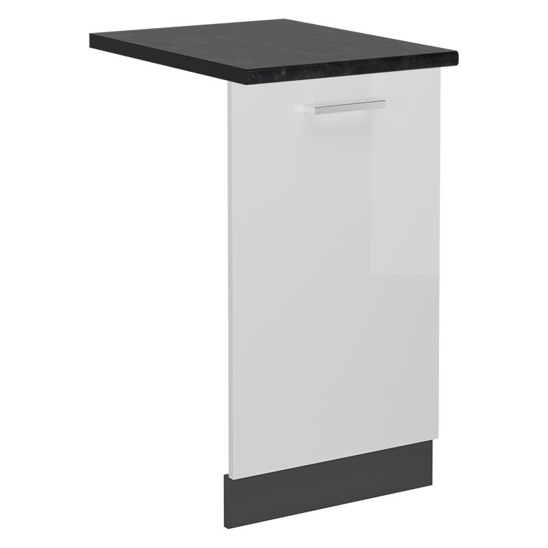 foto del prodotto vicco coperchio per lavastoviglie r line, bianco lucido, 45 cm , pl antracite
