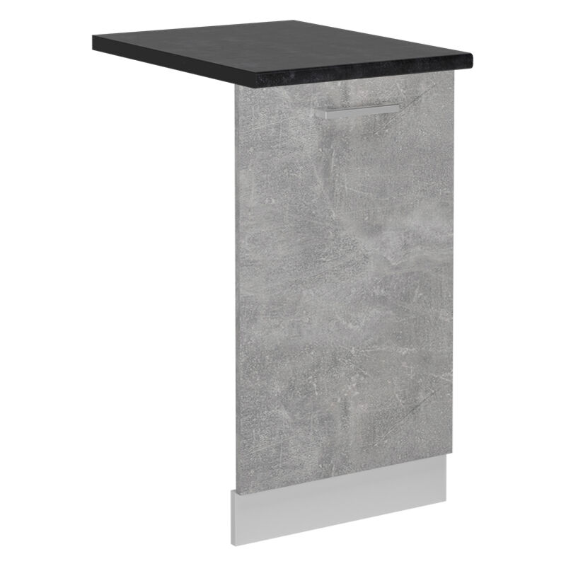 foto del prodotto vicco coperchio per lavastoviglie r line, calcestruzzo, 45 cm , pl antracite