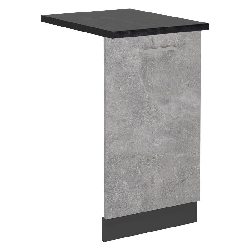 foto del prodotto vicco coperchio per lavastoviglie r line, calcestruzzo, 45 cm , pl antracite