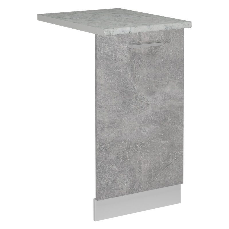 foto del prodotto vicco coperchio per lavastoviglie r line, calcestruzzo, 45 cm , pl marmo