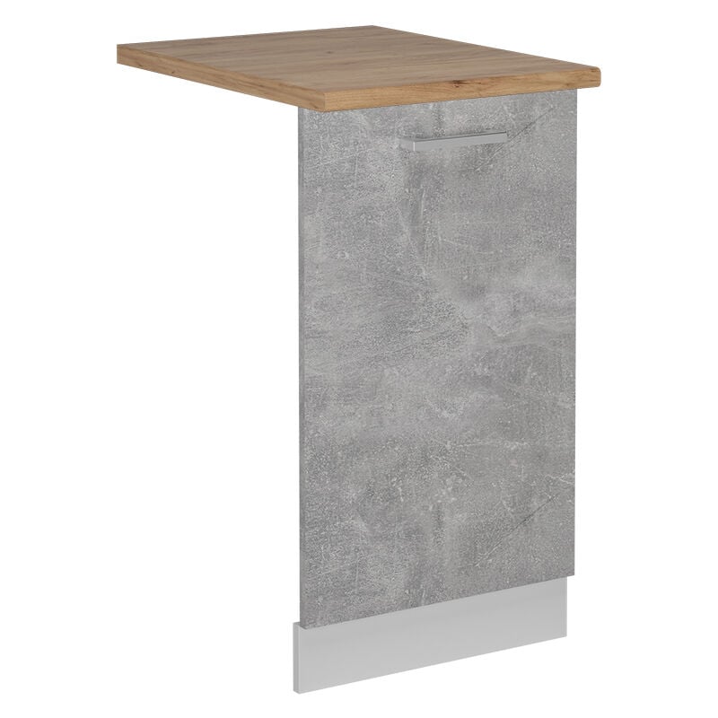 foto del prodotto vicco coperchio per lavastoviglie r line, calcestruzzo, 45 cm , pl rovere