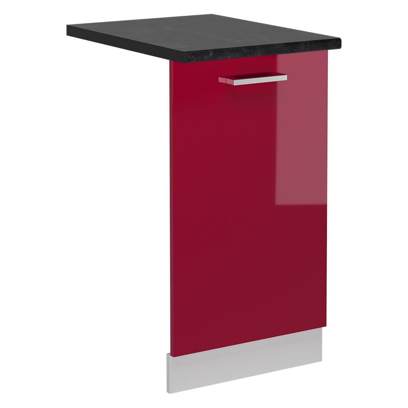 foto del prodotto vicco coperchio per lavastoviglie r line, rosso bordeaux lucido, 45 cm , pl antracite