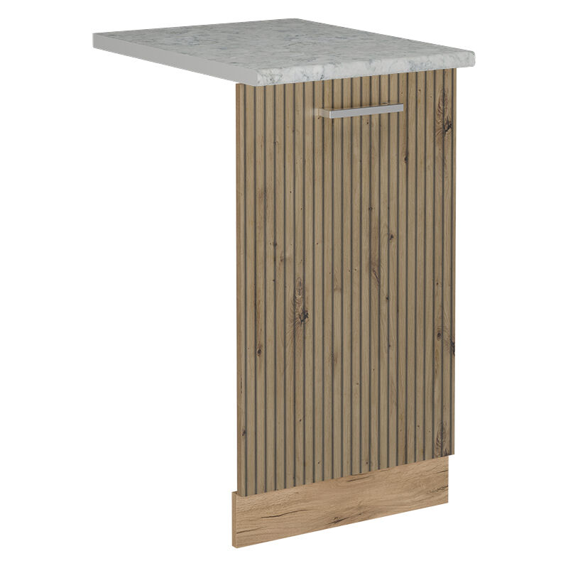foto del prodotto vicco coperchio per lavastoviglie r line, rovere artigianale, 45 cm , pl marmo