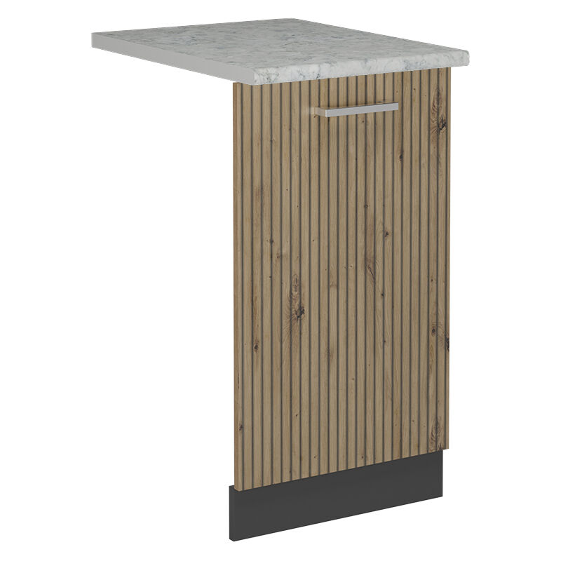 foto del prodotto vicco coperchio per lavastoviglie r line, rovere artigianale, 45 cm , pl marmo
