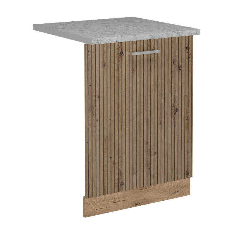 foto del prodotto vicco coperchio per lavastoviglie r line, rovere artigianale, 60 cm , pl marmo