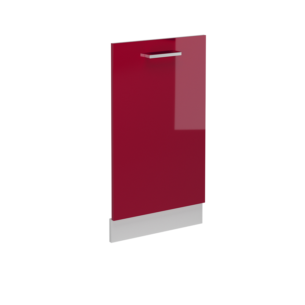 foto del prodotto vicco coperchio per lavastoviglie rosso bordeaux lucido 45 cm senza piano di lavoro