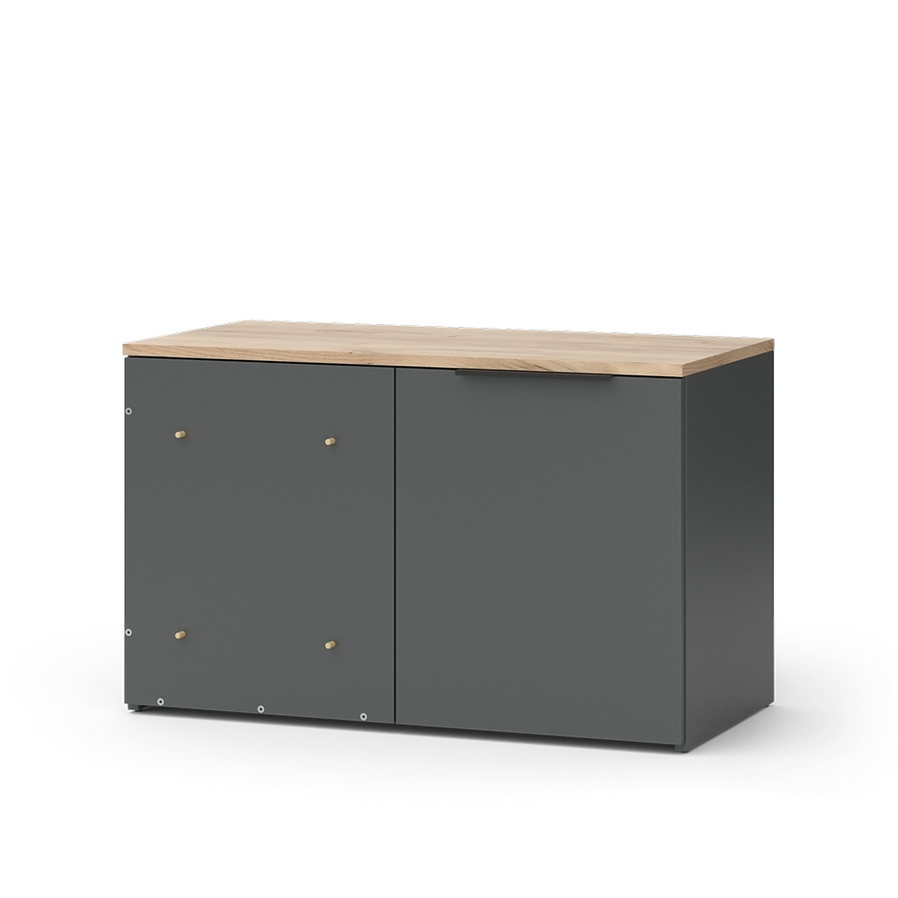 foto del prodotto vicco credenza antracite 40 x 50 cm cassettiera ad angolo con anta