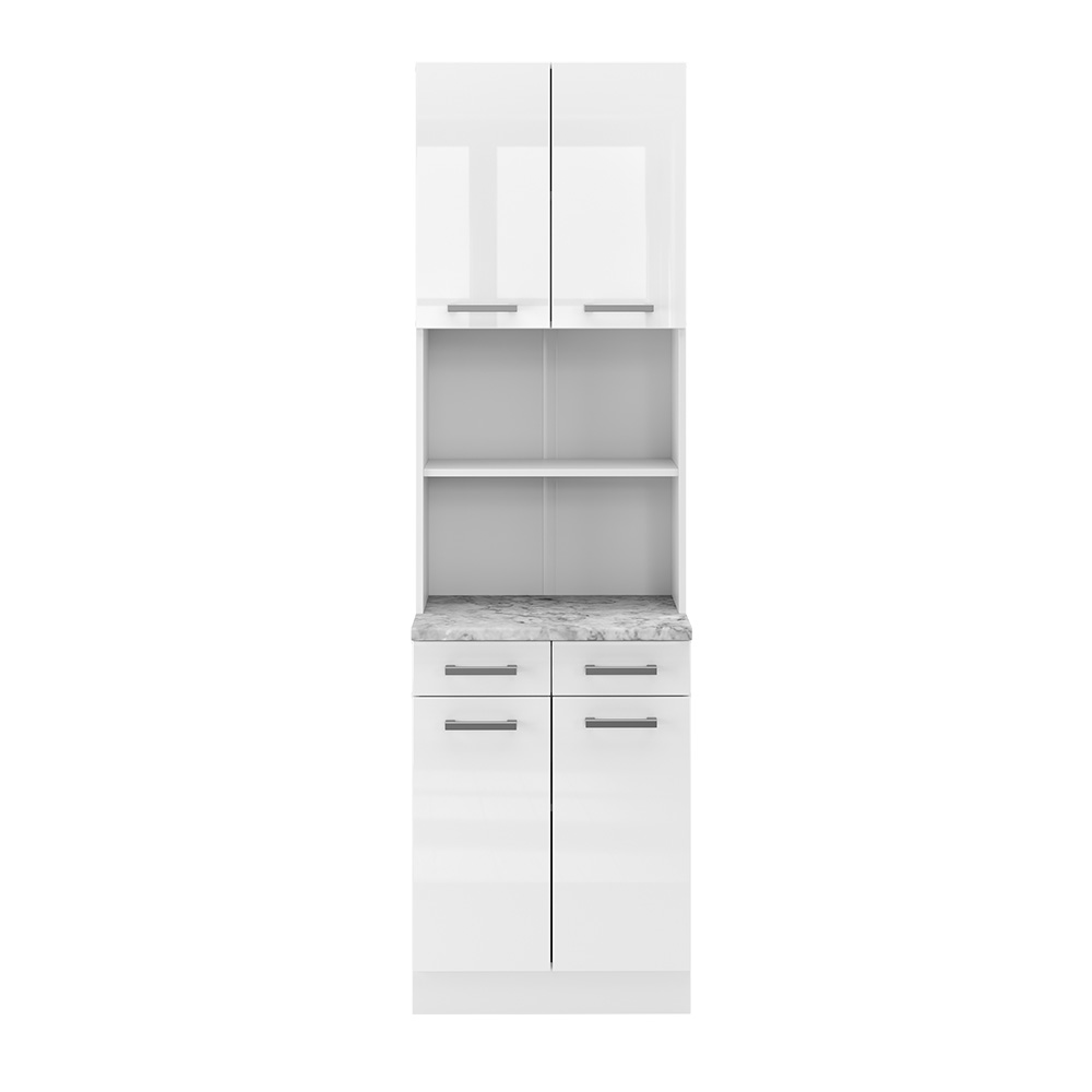 foto del prodotto vicco cucine componibili piccole bianco lucido 60 cm , pl marmo
