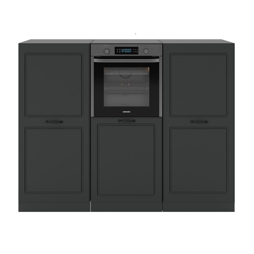 foto del prodotto vicco cucine componibili piccole casa di campagna antracite antracite 180 cm senza piano di lavoro