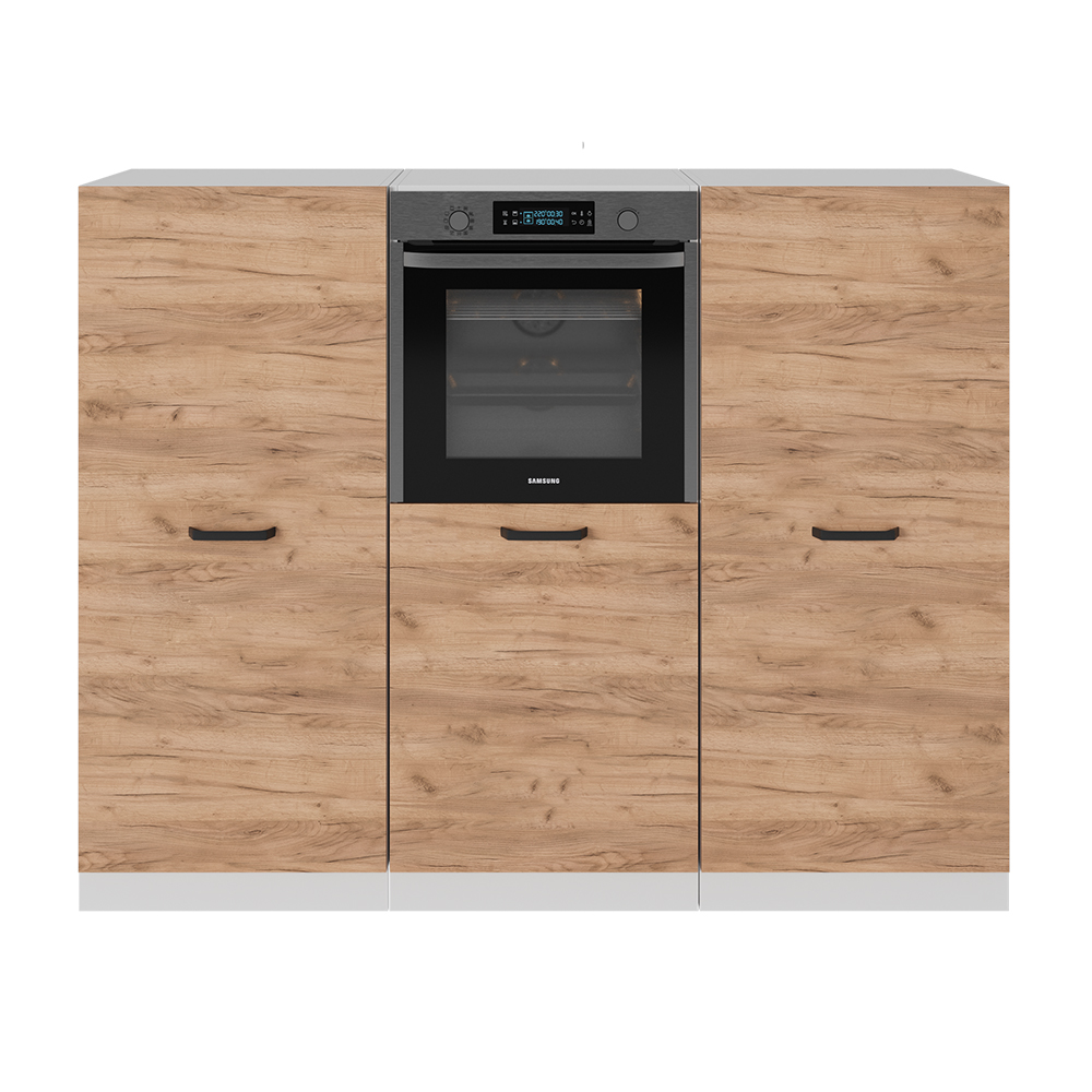 foto del prodotto vicco cucine componibili piccole quercia dorata bianco 180 cm senza piano di lavoro