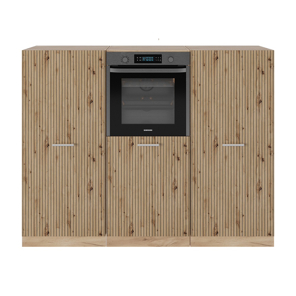 foto del prodotto vicco cucine componibili piccole rovere artigianale rovere goldkraft 180 cm senza piano di lavoro