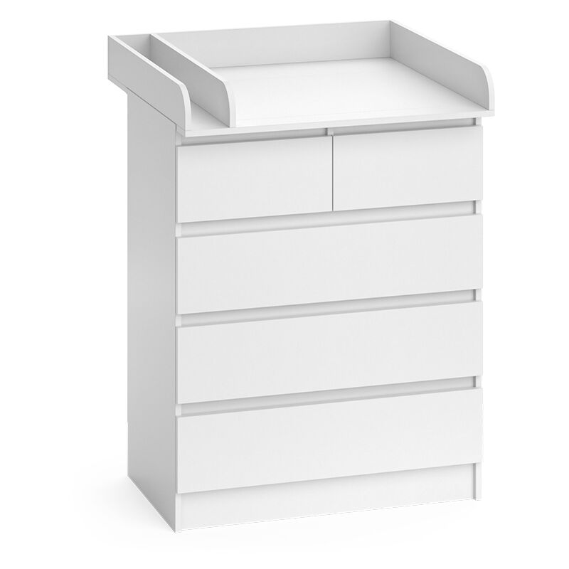 foto del prodotto vicco fasciatoio emma, bianco, 80 x 100 cm con 5 cassetti