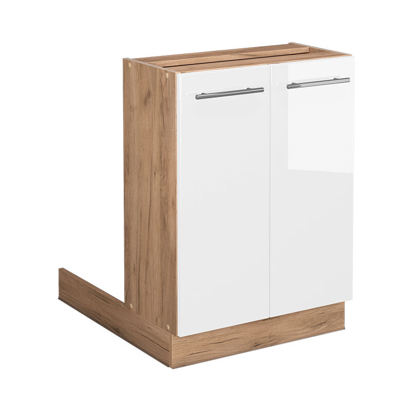foto del prodotto vicco isola cucina fame line, bianco lucido, 60 cm senza piano di lavoro