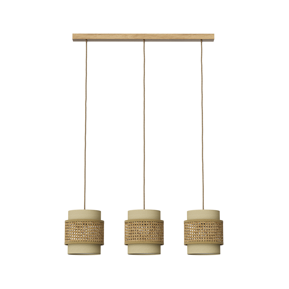 foto del prodotto vicco lampada a sospensione 3pcs rattan crema 70 x 120 cm