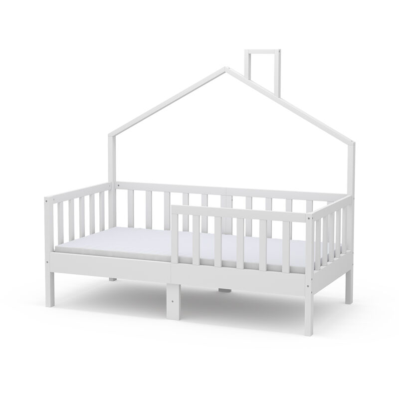foto del prodotto vicco letto per la casa justus, bianco, 70x140 cm con materasso, vitalispa