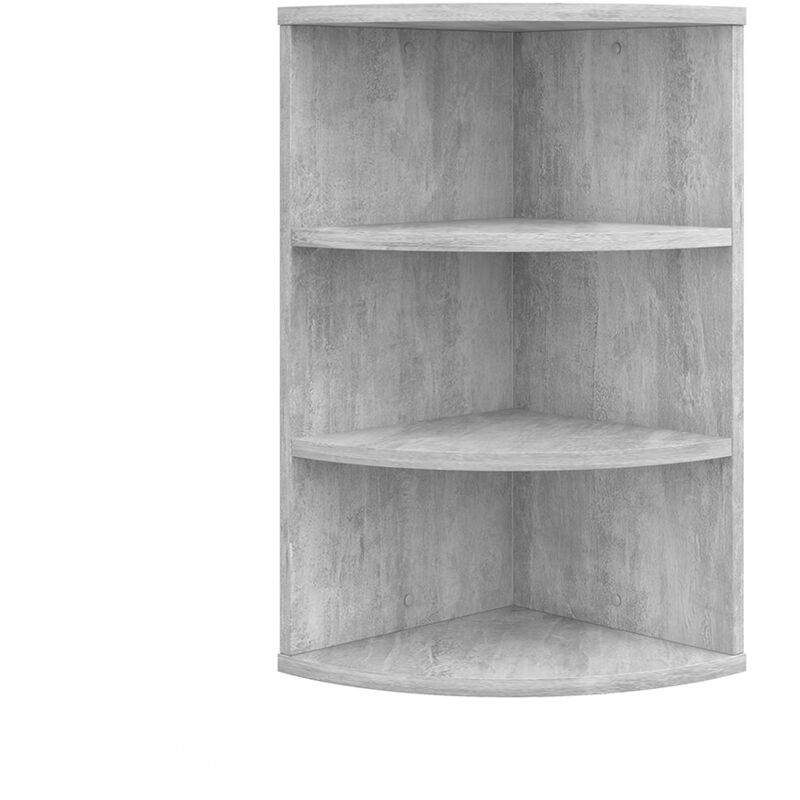 foto del prodotto vicco libreria angolare da terra calcestruzzo 30 x 60 cm
