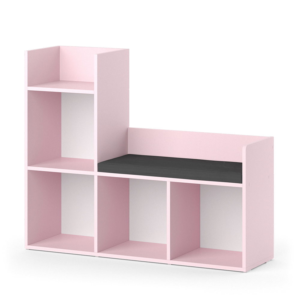 foto del prodotto vicco libreria bambini rosa 107.2 x 88.6 cm senza box pieghevole