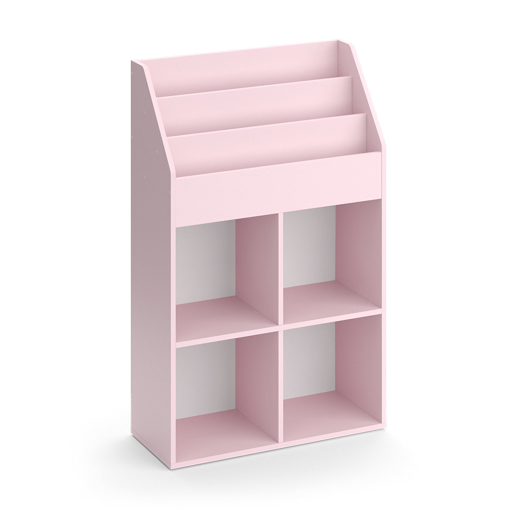 foto del prodotto vicco libreria bambini rosa 72 x 114.2 cm senza box pieghevole