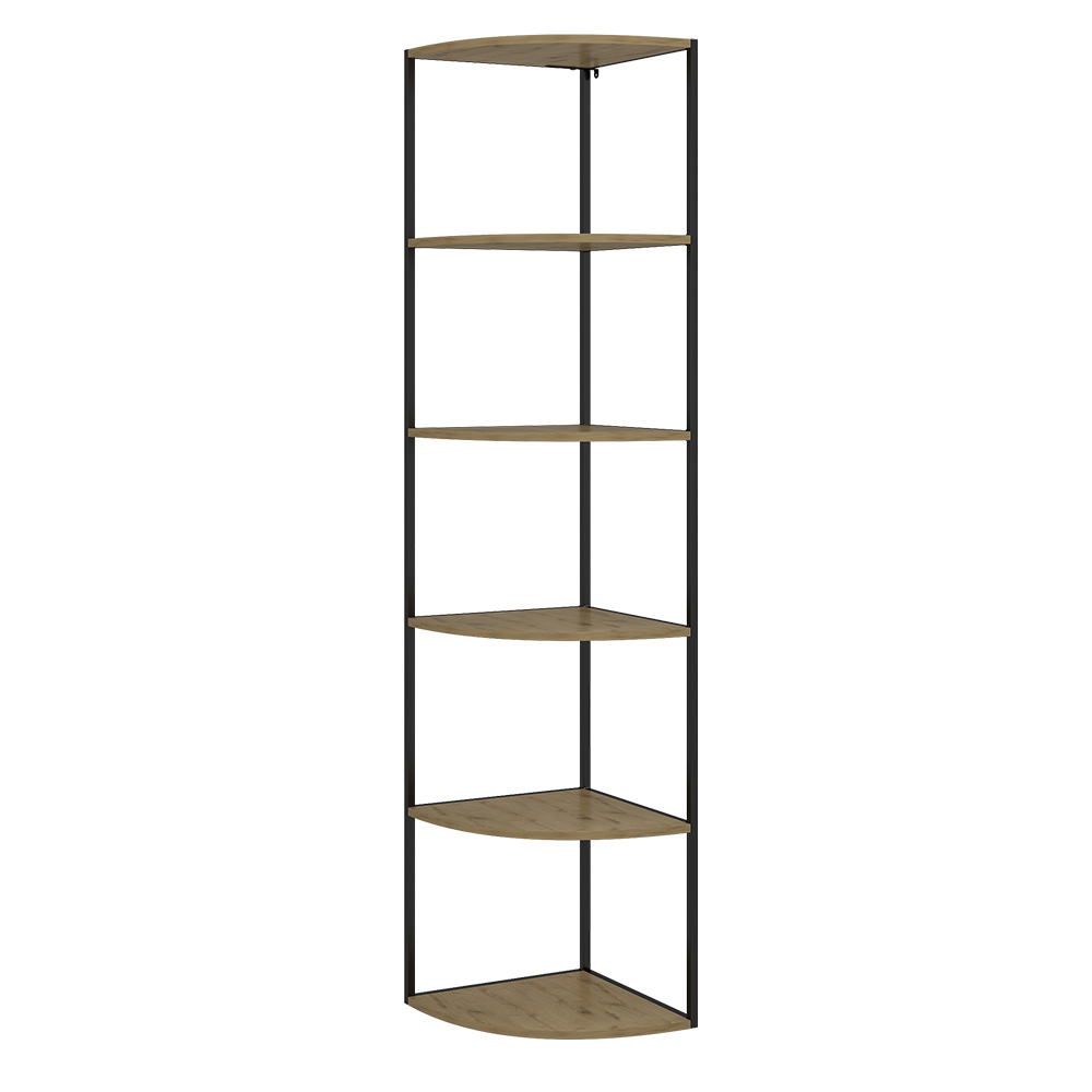 foto del prodotto vicco libreria da parete rovere 40 x 180 cm 5 livelli