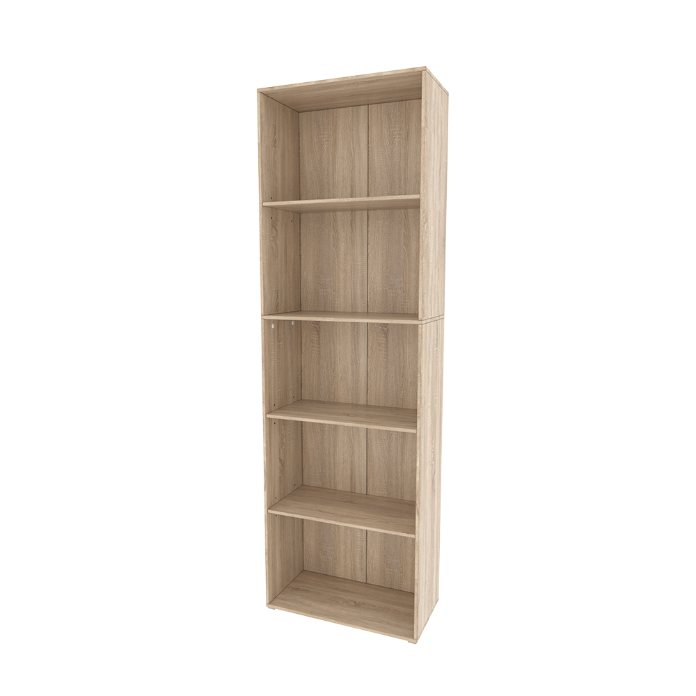 foto del prodotto vicco libreria sonoma 60 x 190 cm con 5 scomparti