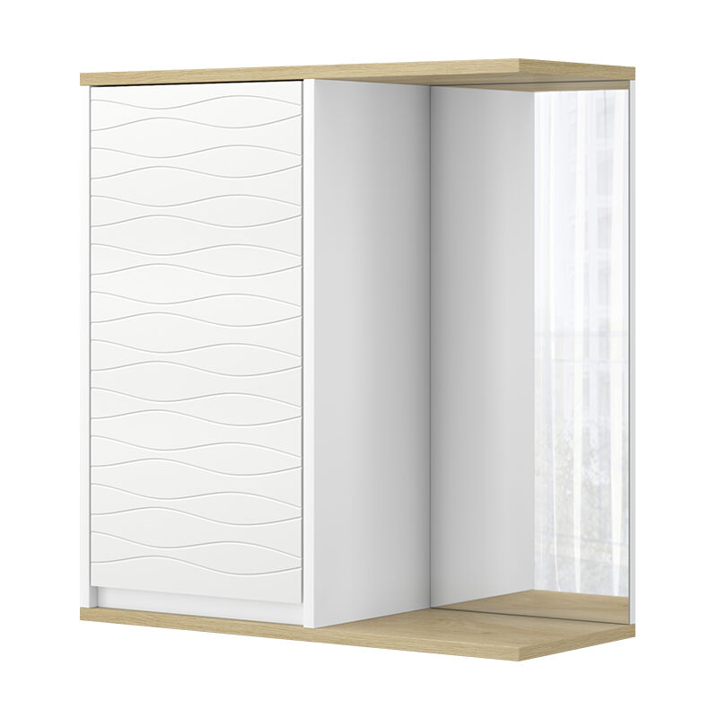 foto del prodotto vicco mobile a specchio per il bagno livia, bianco, 60 x 63 cm con specchio