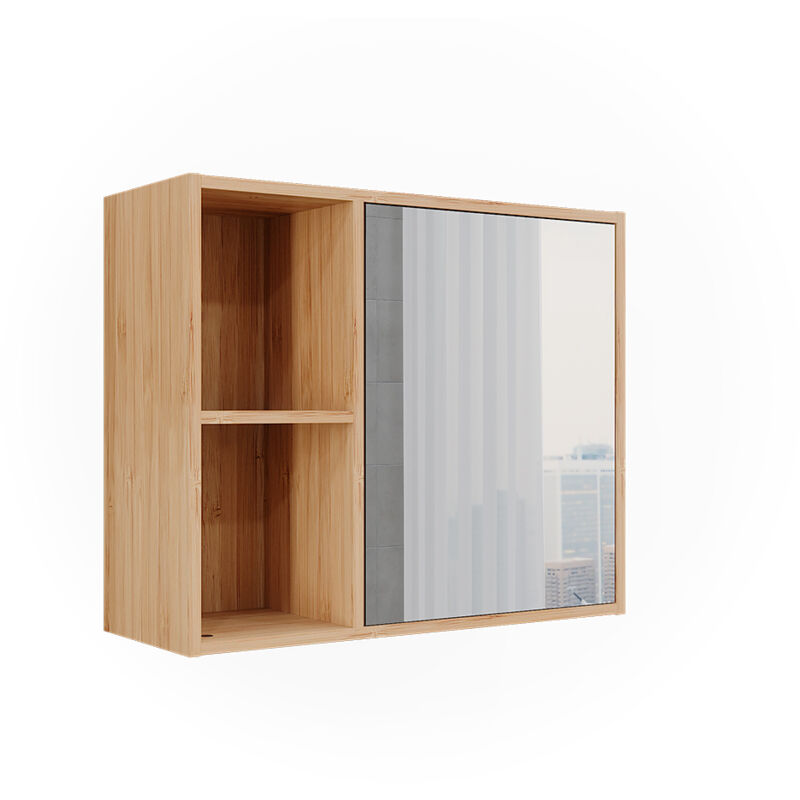 foto del prodotto vicco mobile a specchio per il bagno lucie, bamb , 54 x 44.5 cm con specchio