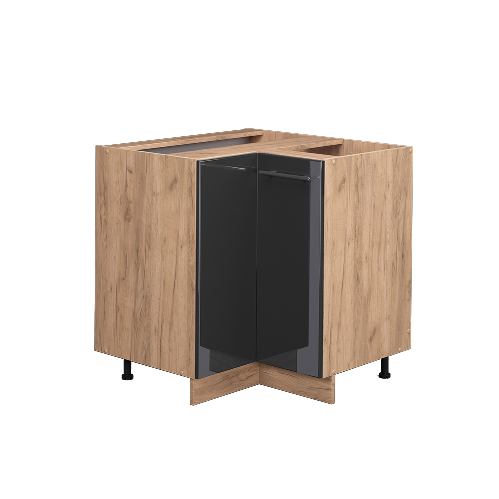 foto del prodotto vicco mobile ad angolo cucina antracite lucido 80.5 cm senza piano di lavoro