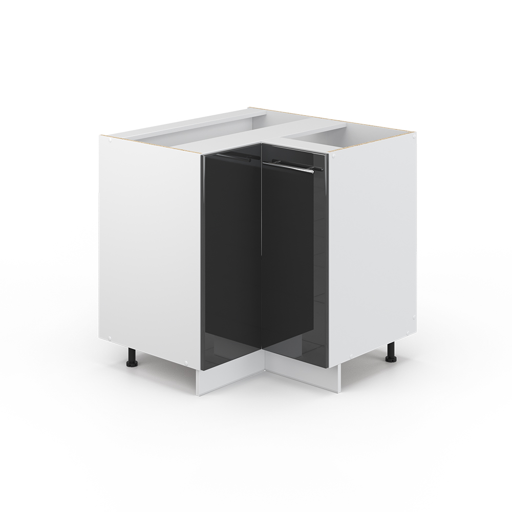 foto del prodotto vicco mobile ad angolo cucina antracite lucido 80.5 cm senza piano di lavoro