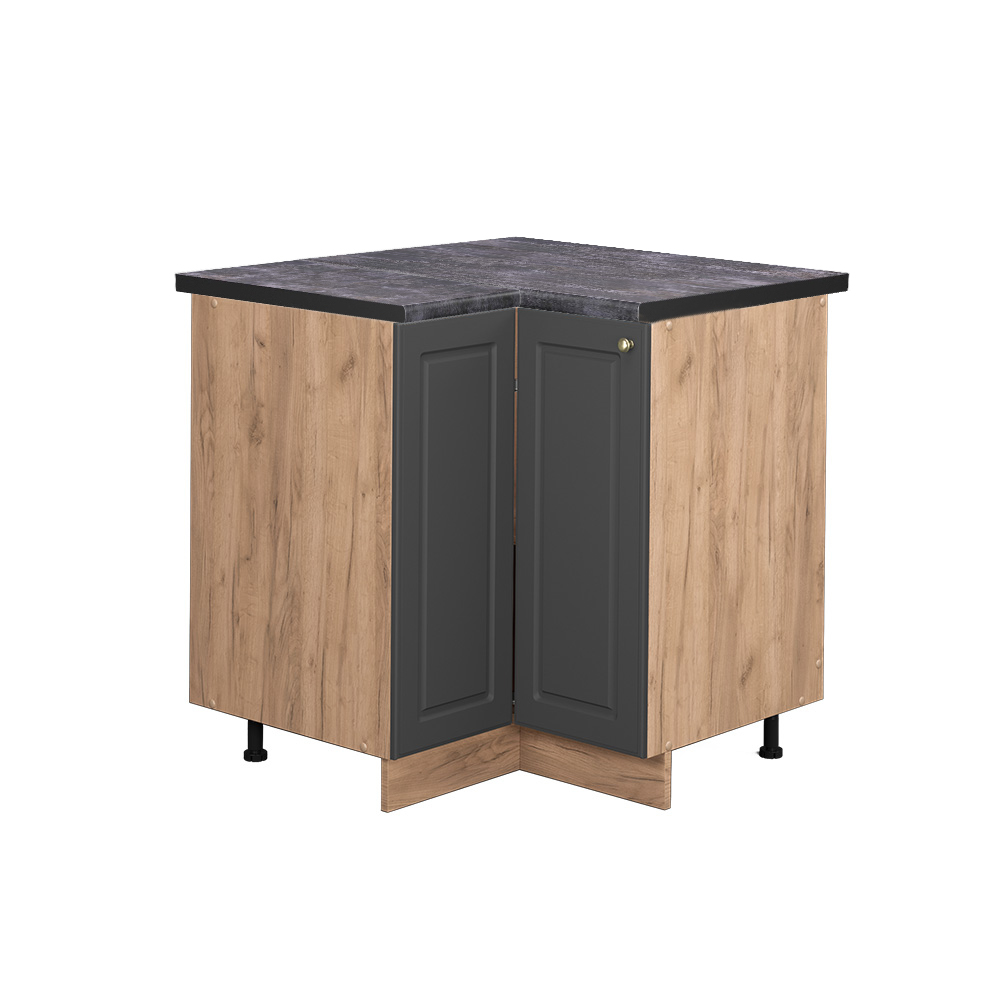 foto del prodotto vicco mobile ad angolo cucina antracite oro 80.5 cm , pl antracite