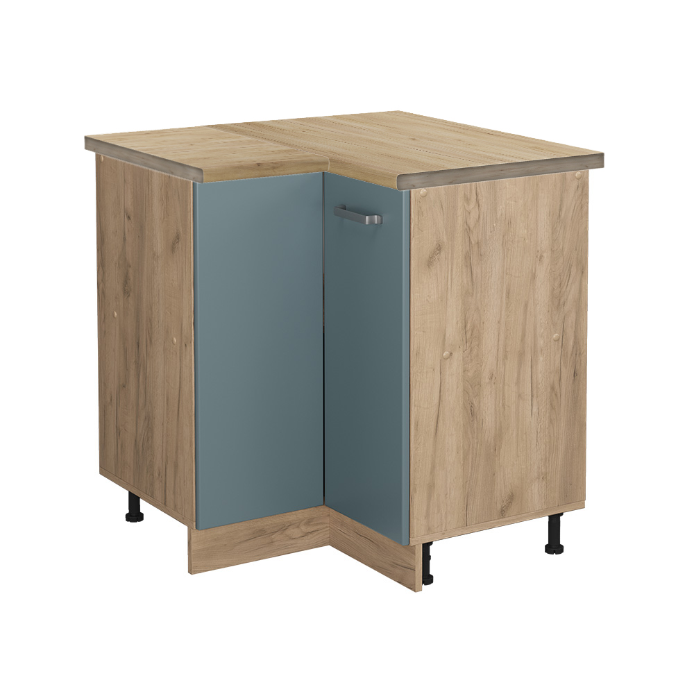 foto del prodotto vicco mobile ad angolo cucina grigio blu 75.6 cm , pl rovere