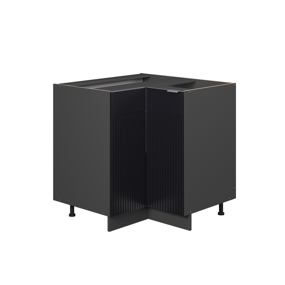 foto del prodotto vicco mobile ad angolo cucina nero a righe 80.5 cm senza piano di lavoro