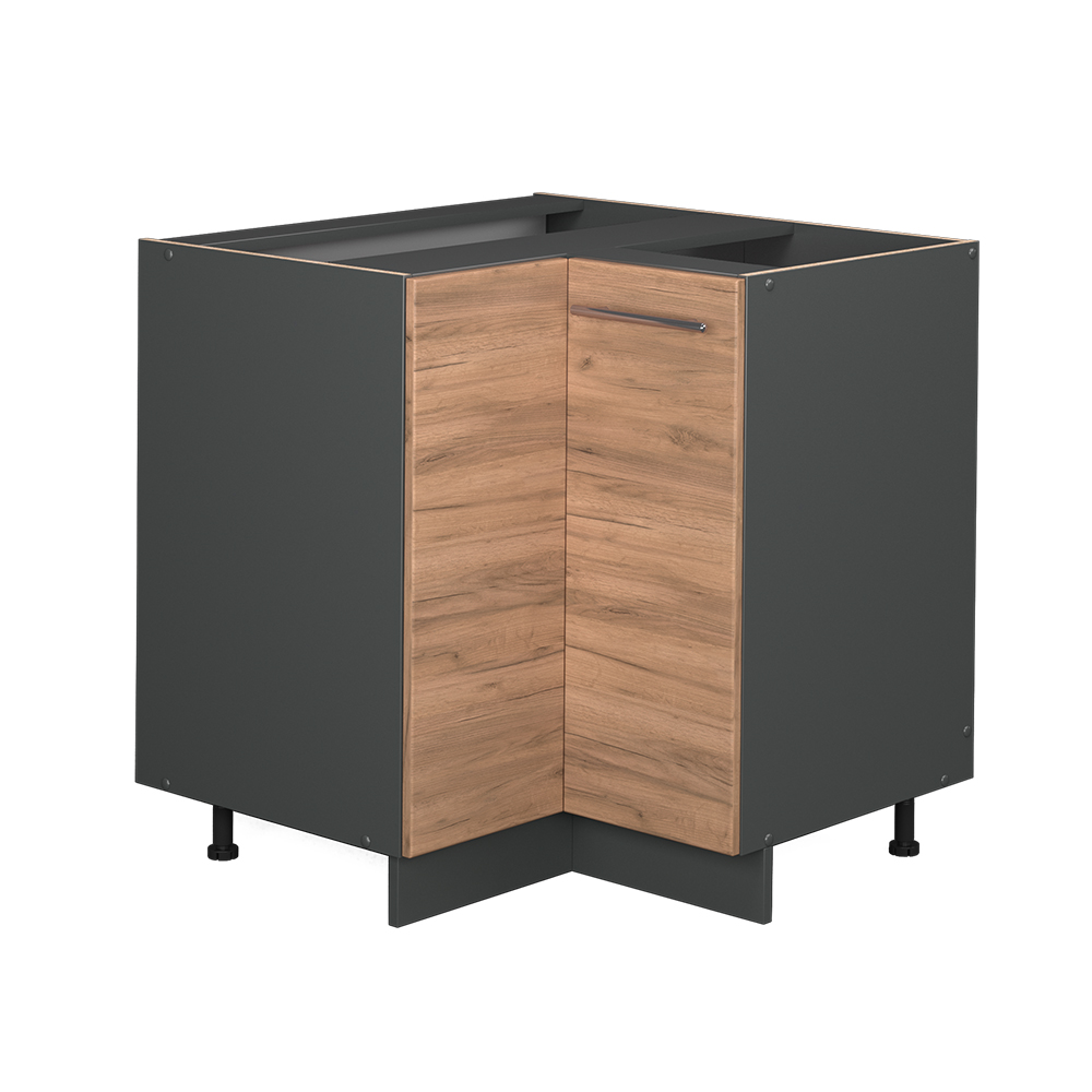 foto del prodotto vicco mobile ad angolo cucina quercia dorata 80.5 cm senza piano di lavoro
