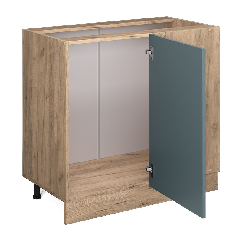 foto del prodotto vicco mobile ad angolo cucina r line, grigio blu, 86 cm senza piano di lavoro