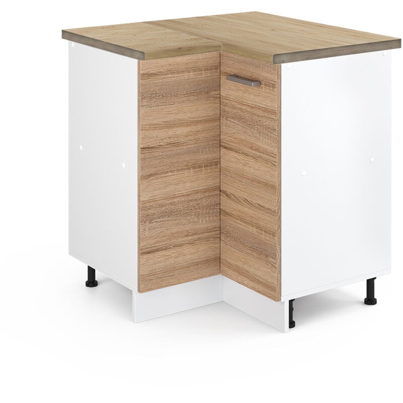 foto del prodotto vicco mobile ad angolo cucina r line, sonoma, 75.6 cm , pl rovere