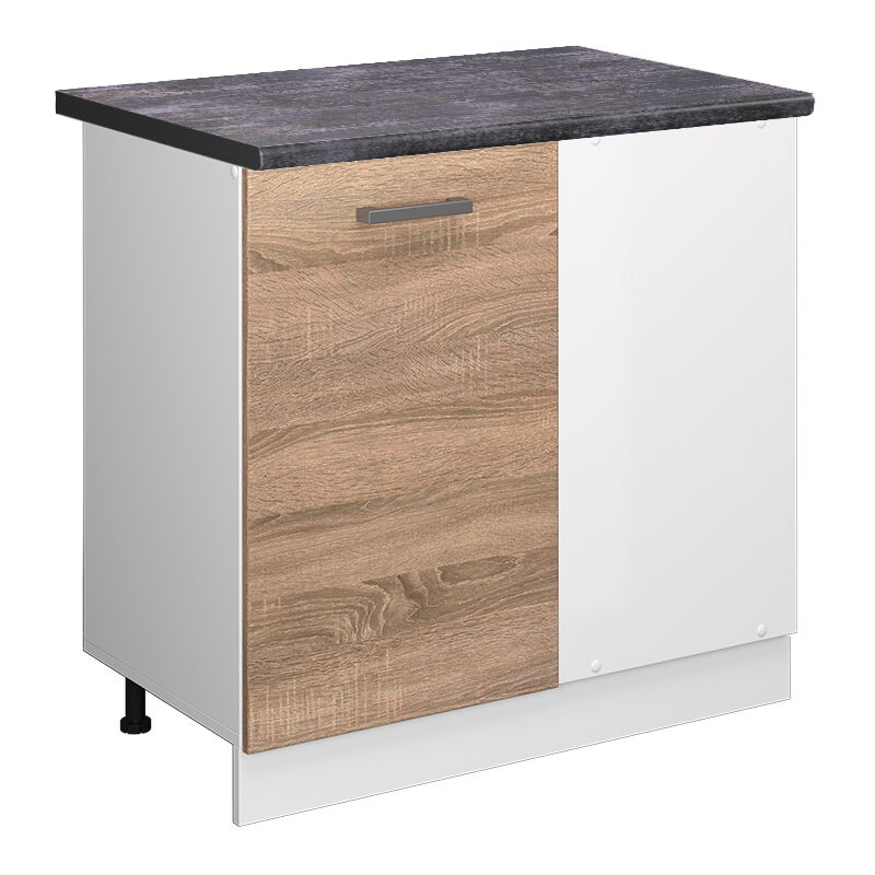 foto del prodotto vicco mobile ad angolo cucina r line, sonoma, 86 cm , pl antracite