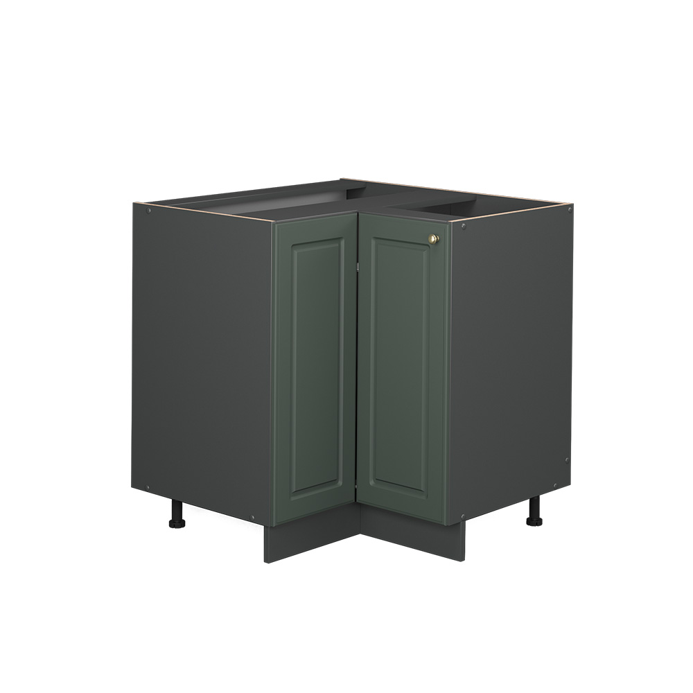 foto del prodotto vicco mobile ad angolo cucina verde oro country house 80.5 cm senza piano di lavoro
